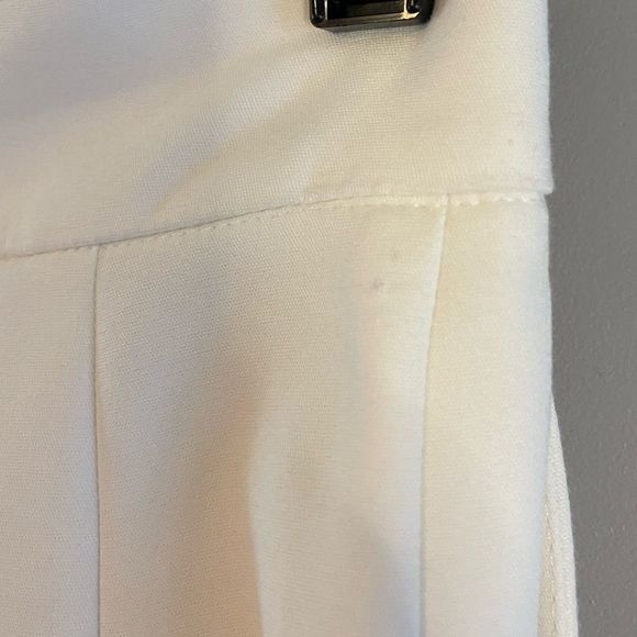 ZARA White High Waisted Gold Button Pant || SZ XS - Picture 9 of 17